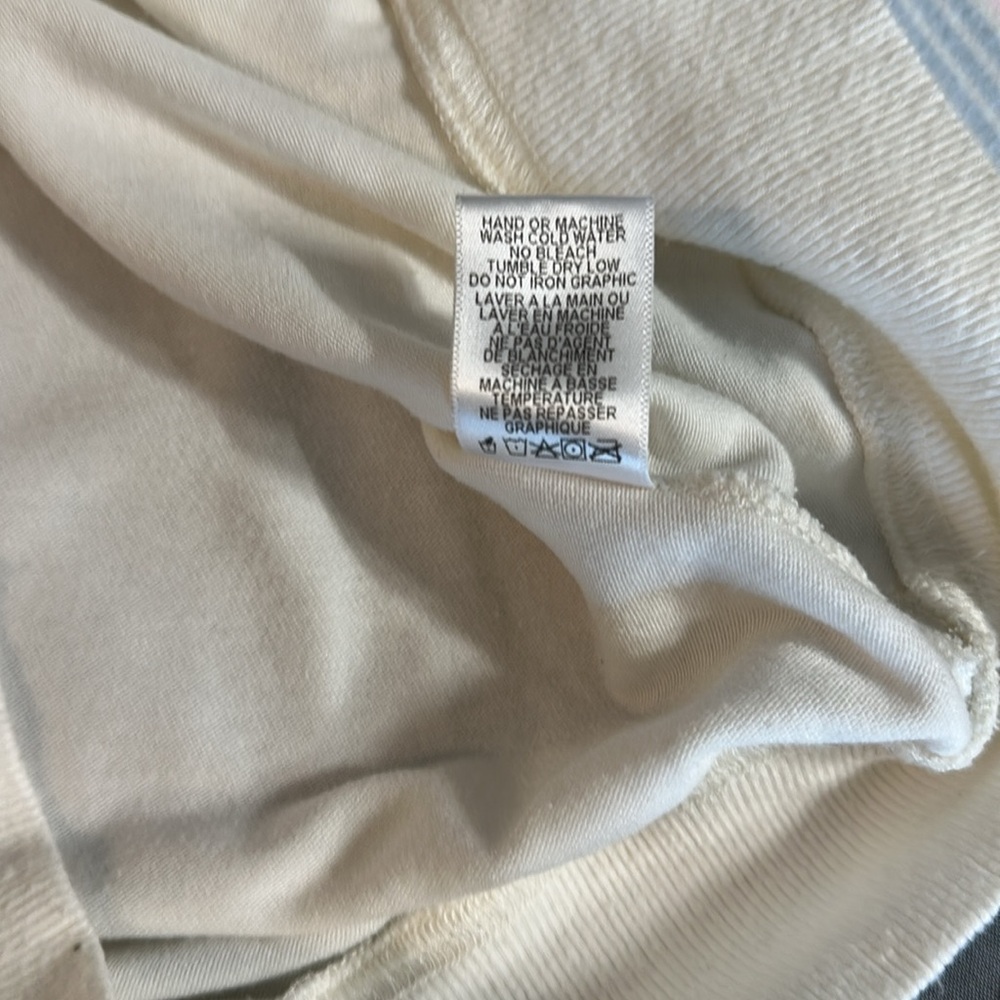 Spiritual Gangster Stripe Malibu Pullover Cropped Sweatshirt size Large - Picture 8 of 9